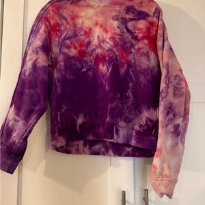 Lululemon Purple and Pink Tie-Dye Sweatshirt